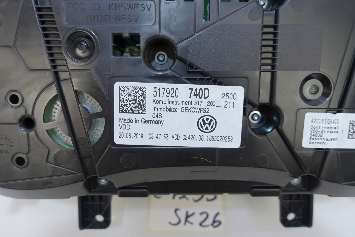 dials dials VW SPORTSVAN 517 25854KM 517920740D