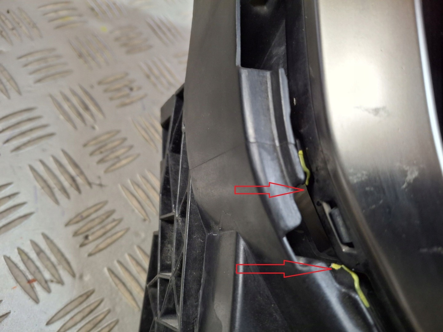 front PREKLADgrill blinds air line BMW X5 G05 2018R->