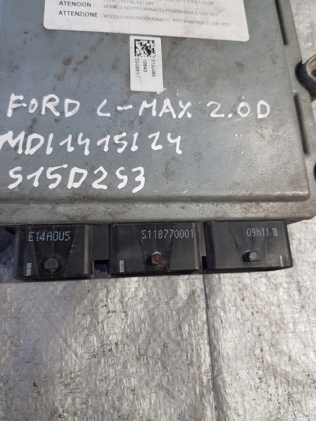 control unit of the engine Ford C-MAX 2.0D 3U71-12A650-XA