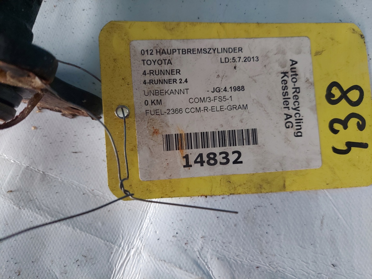Servofreno TOYOTA 4-RUNNER 2.4 1988 R AISIN