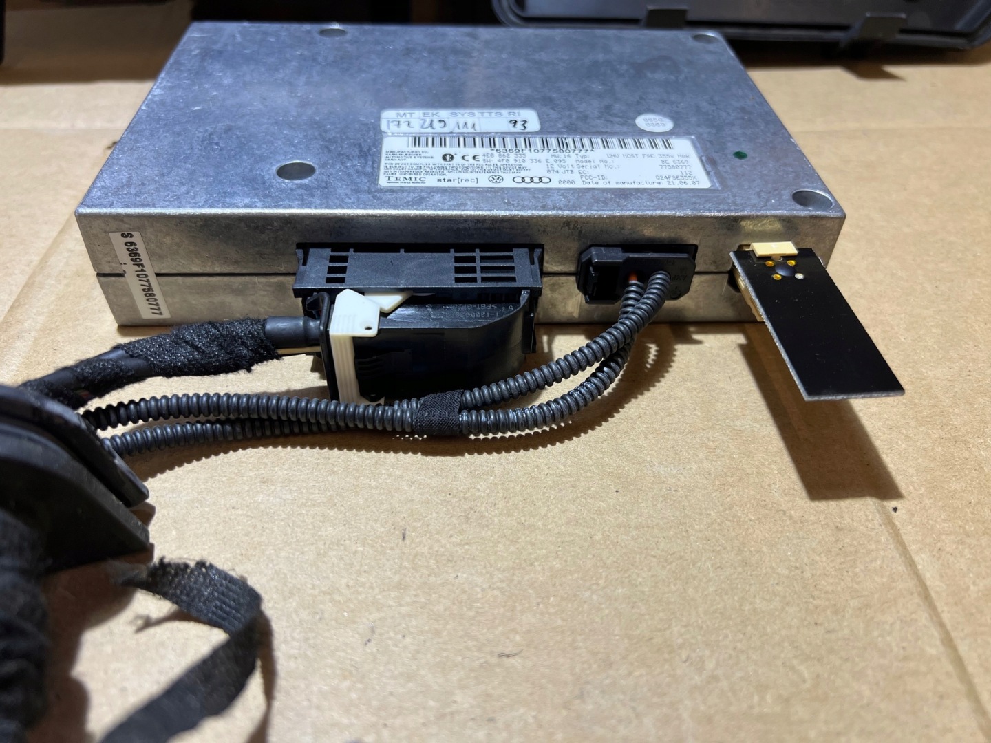 AUDI Q7 4L modul Bedienteil BLUETOOTH 4E0862335 4F0910336E