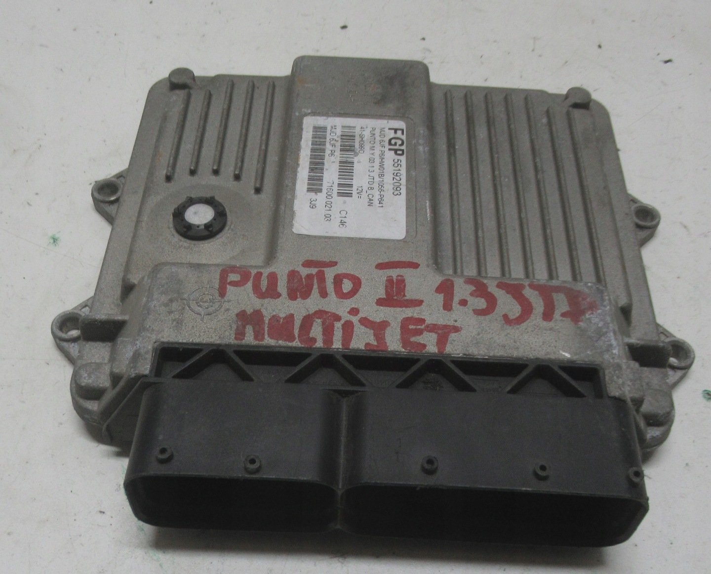 FIAT PUNTO 2 II 1.3 JTD 55192093 computer control unit of the engine