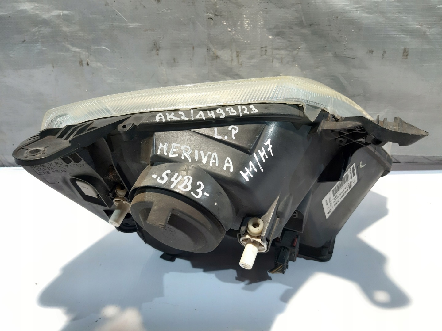 light H1/H7 left left front front OPEL MERIVA A 02