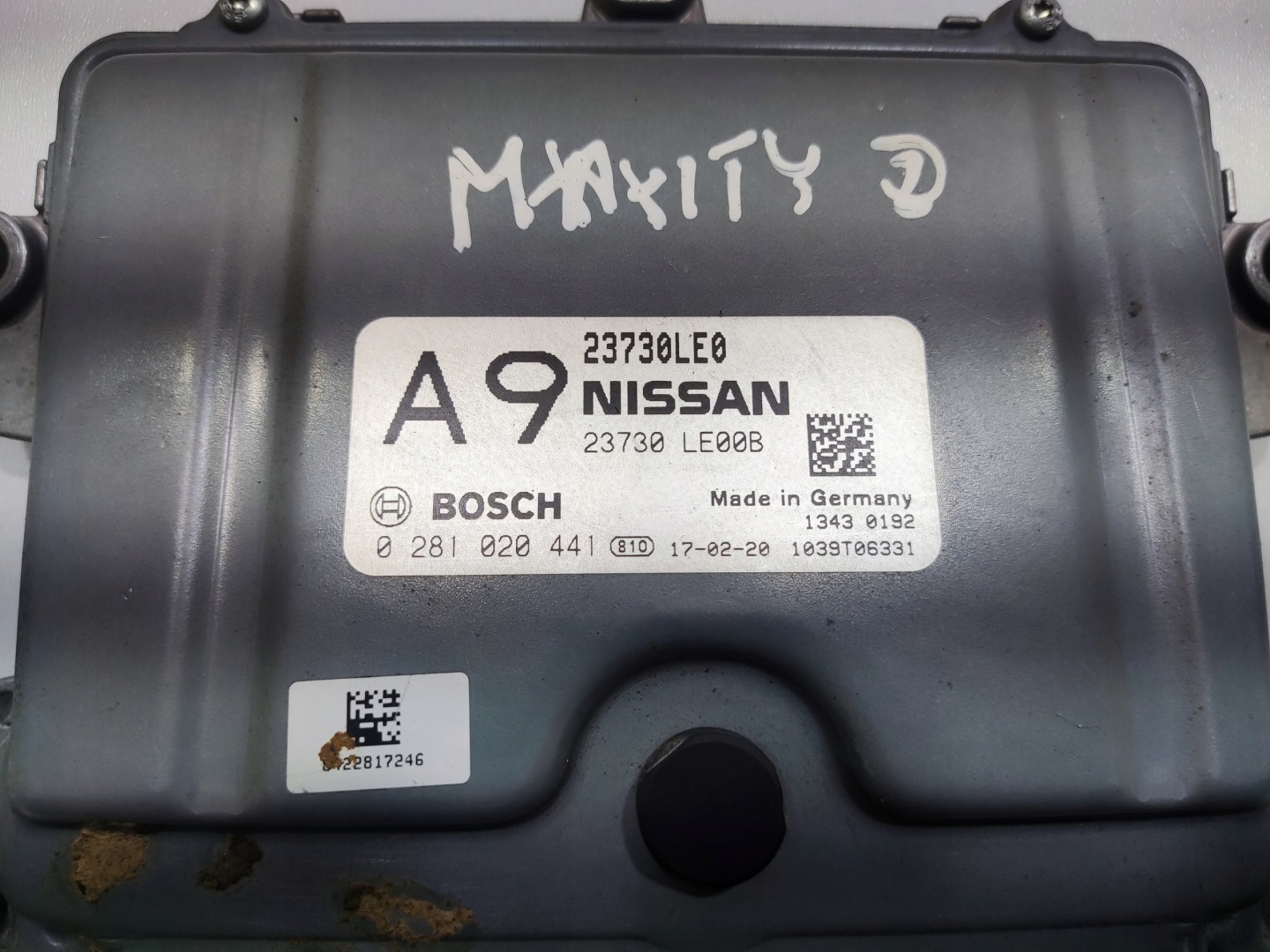 computer RENAULT MAXITY CABSTAR 3.0 DCI 23730LE00B 23730LE0 0281020441 15