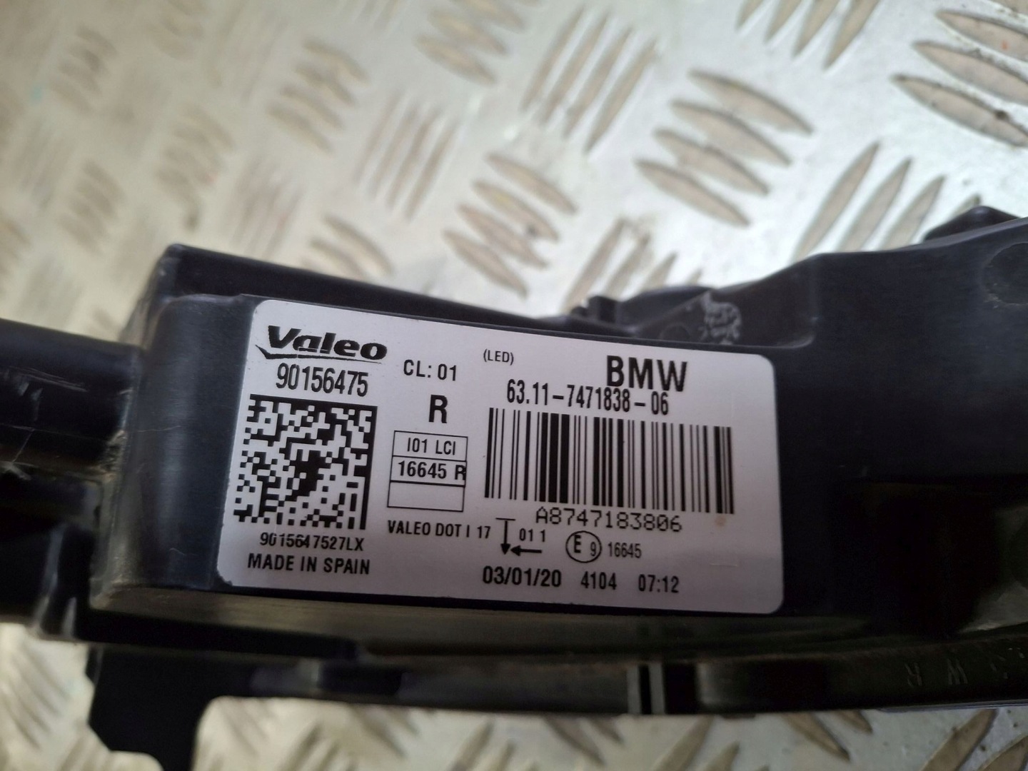 daytime running lights DRL right BMW I3 LIFT 2017R->