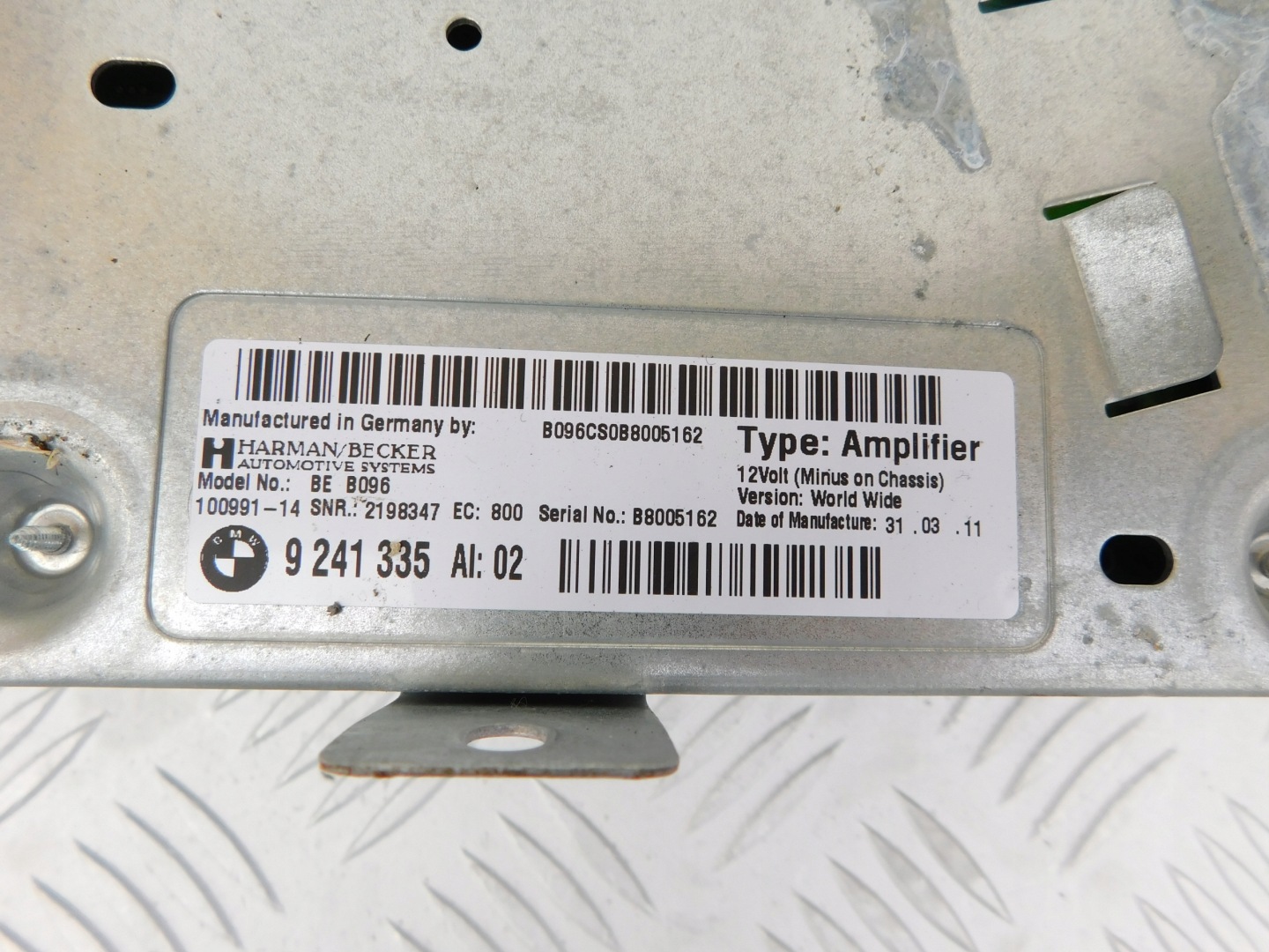 BMW F10 F11 amplifier Harman/Becker 9241335