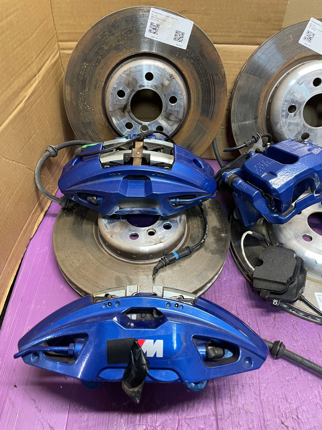calipers brake + discs + plates 348/36 m-packet KOMPLET BMW iX I20 36KM