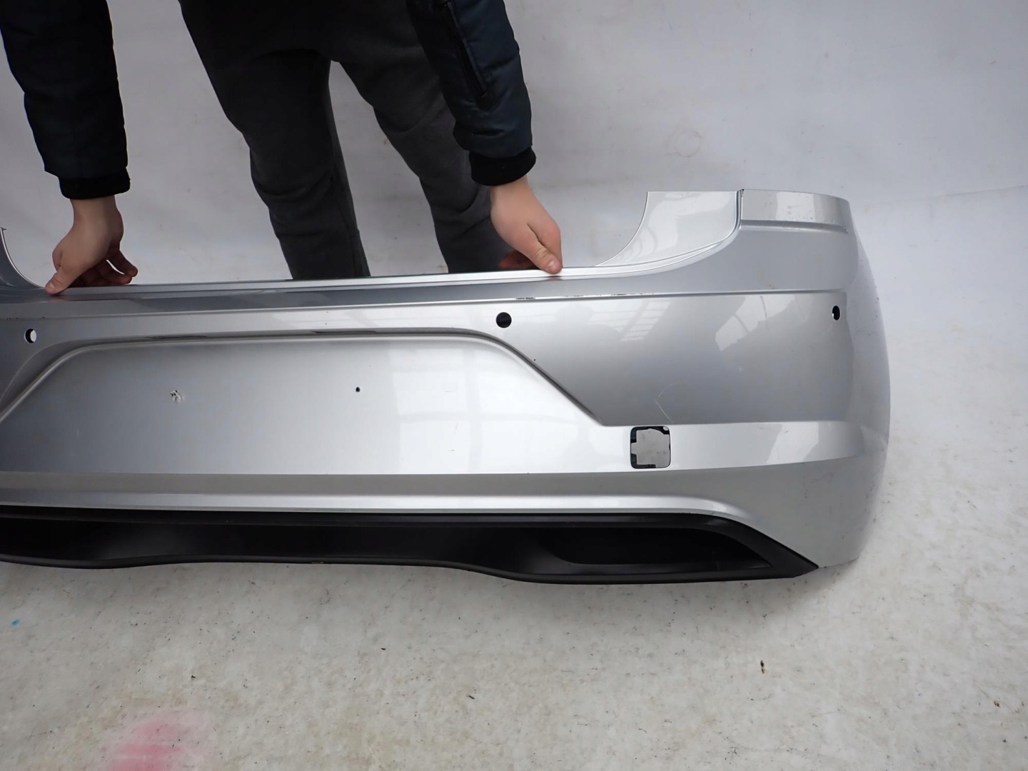 VW POLO VI 6 2G 17-21 bumper rear part rear 4XPDC