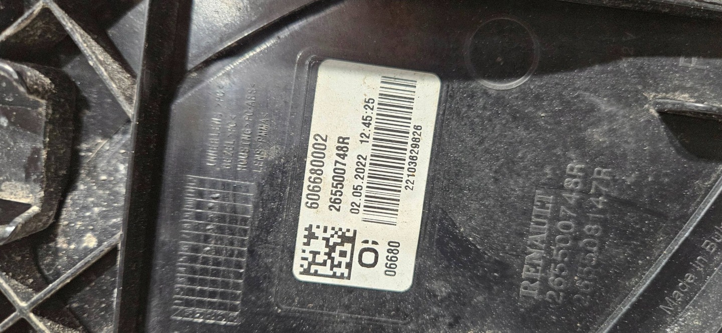 light right rear part DACIA JOGGER 21- original 265500748R