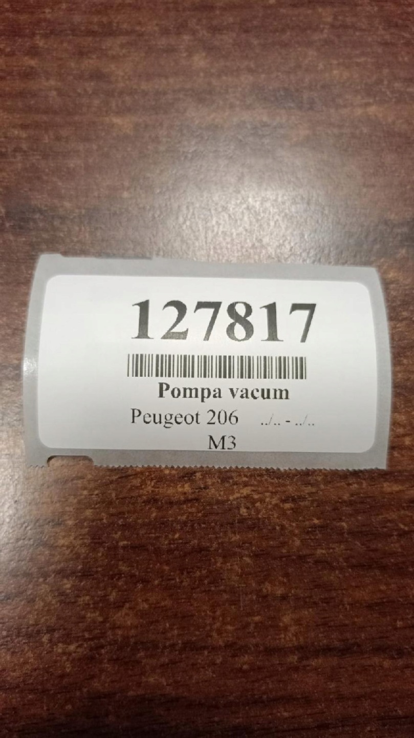 PEUGEOT 206 1.6 HDI Pompa VACUM D1562B