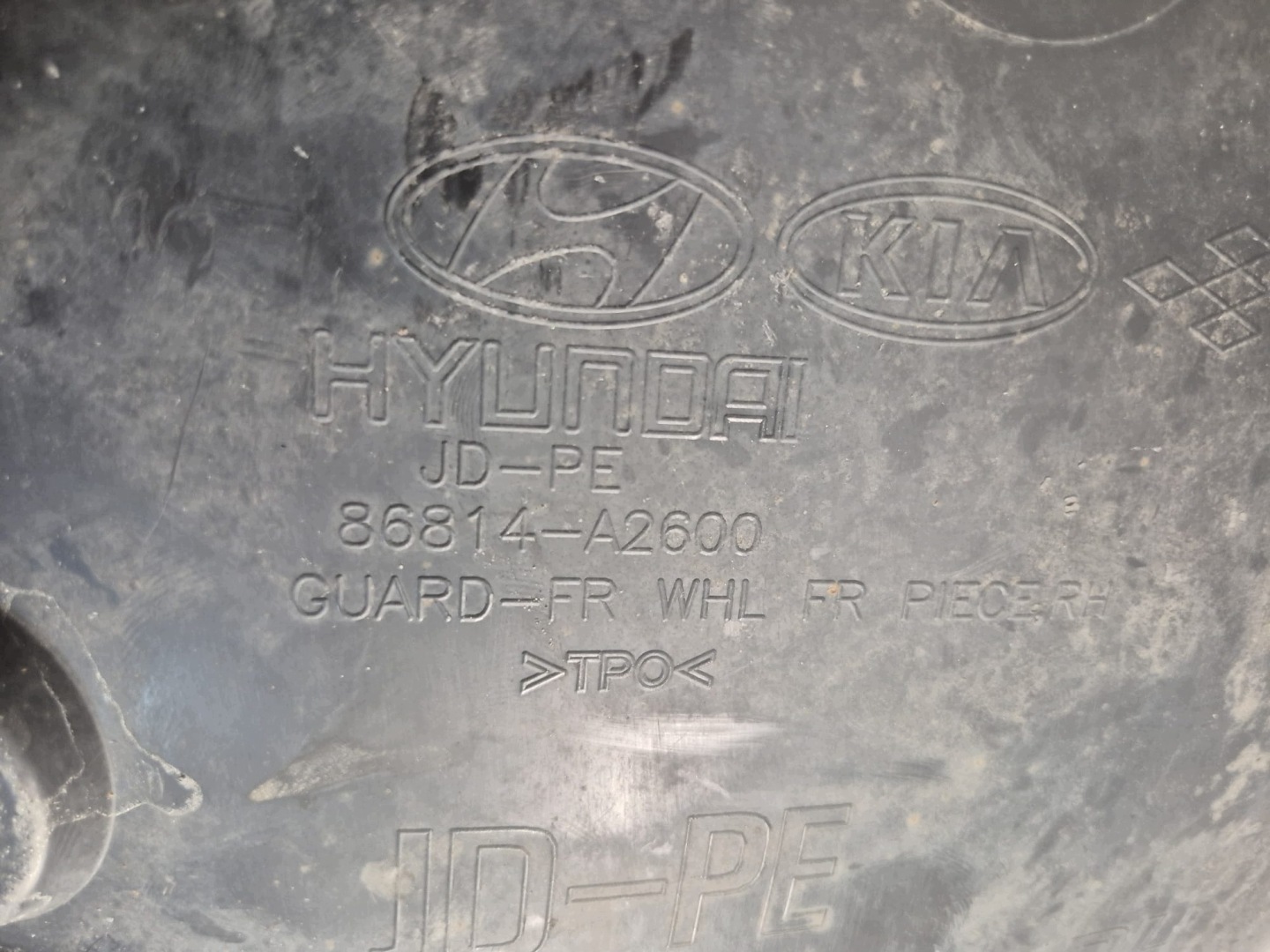 KIA CEED II LIFT 15- mudguard right front front 86814-A2600