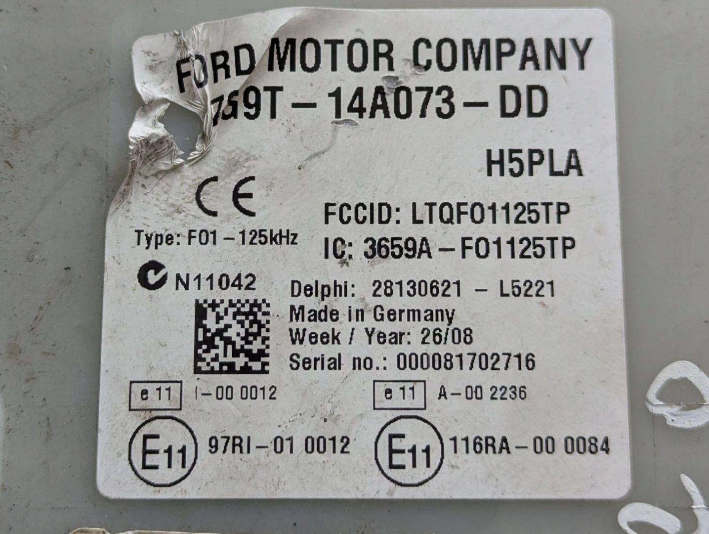 modulo BSI Ford Mondeo 4 2008 7G9T-14A073-DD