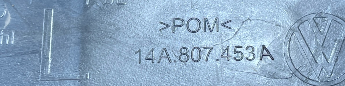 VW ID.7 ID7 Support plaque Pare choc Support Gauche Arrière 14A807453A