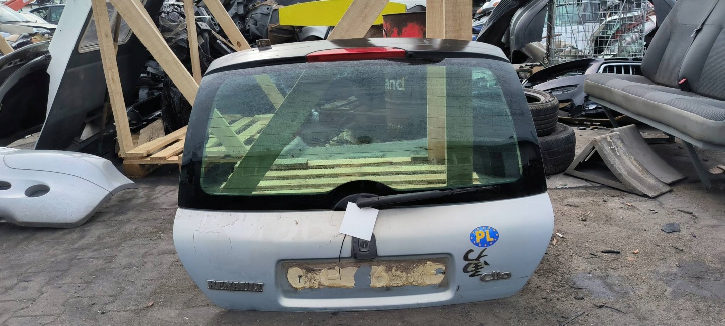 trunk door boot SREBRNA RENAULT CLIO II