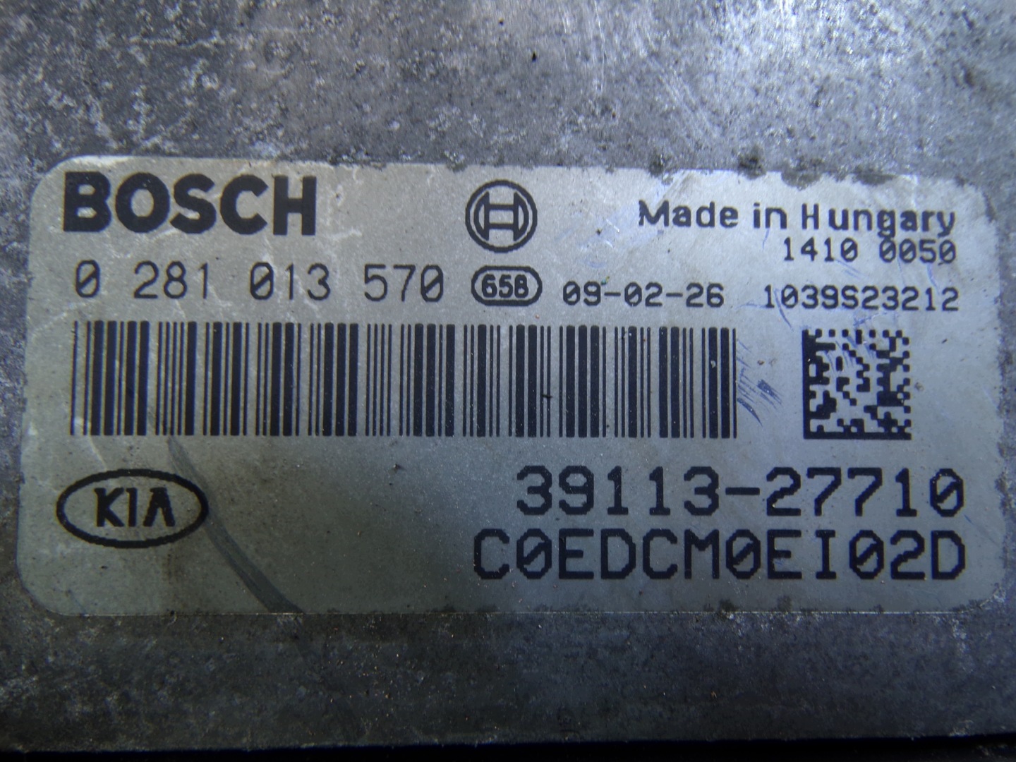 sustav startni KIA CEED CEE'D 2.0 CRDI 0281013570