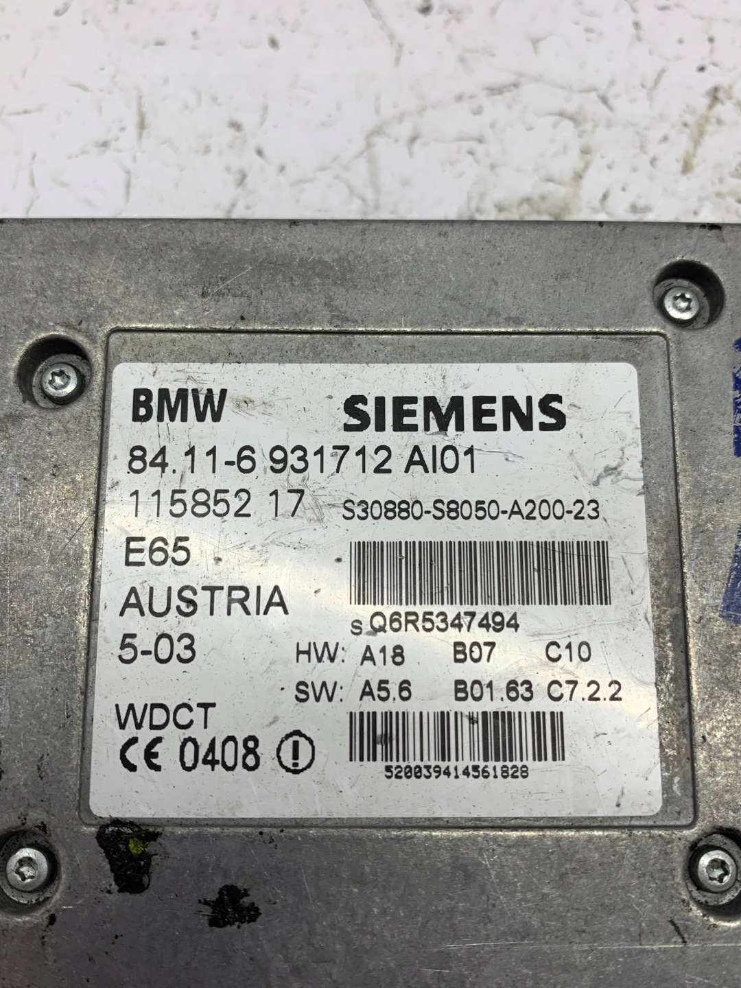 module control unit TELEFONU 84.116931712 BMW