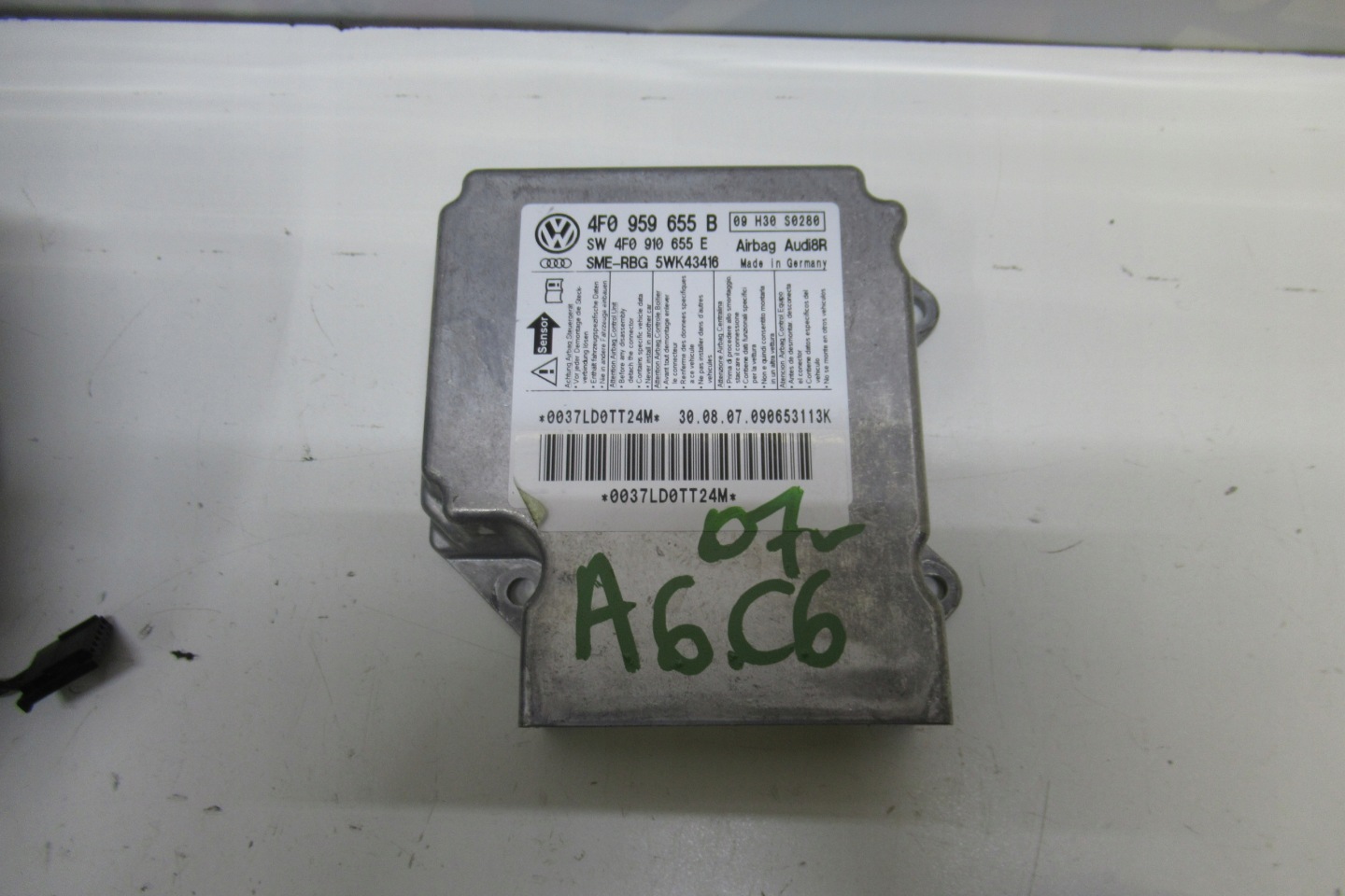 AUDI A6 C6 airbag AIRGAB driver´s module tension belts EU