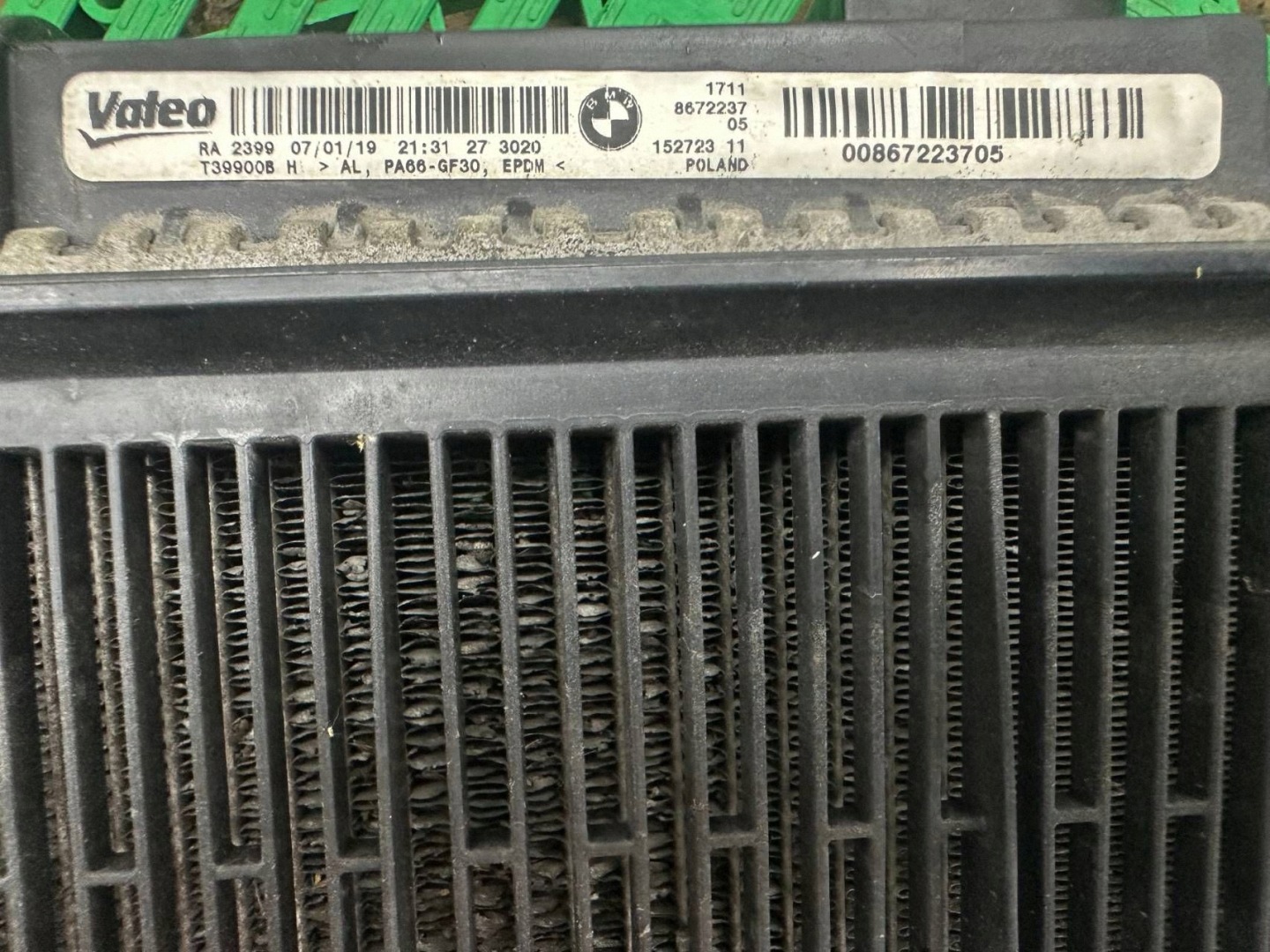water cooler BMW 3 G20 G21 8672237