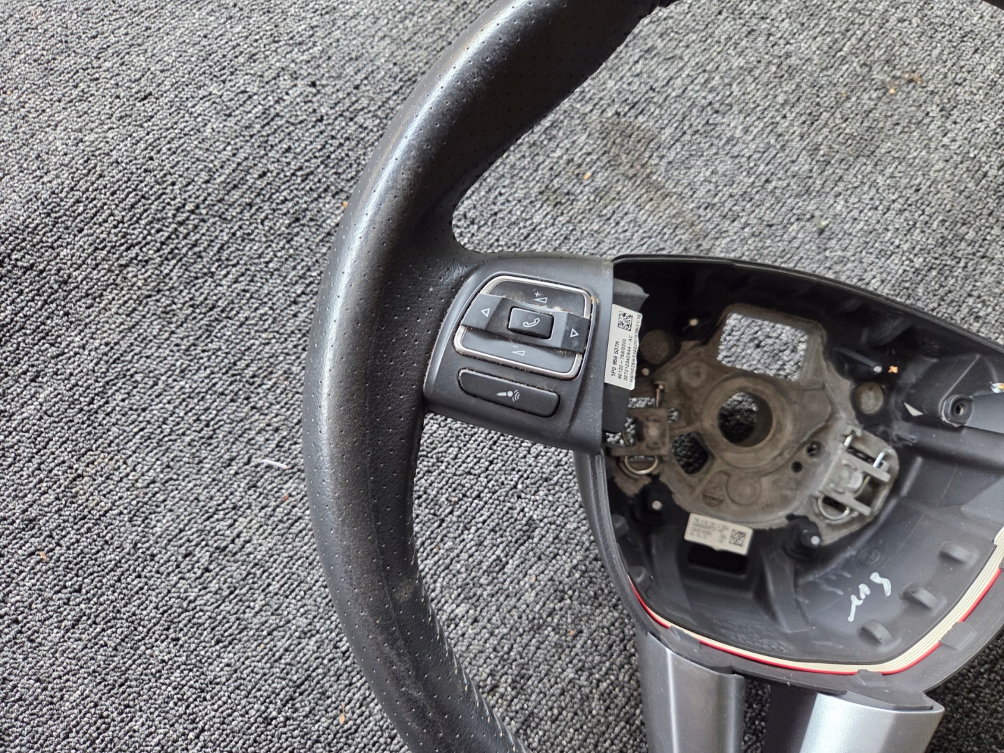 steering wheel, leather MULTIFUNKCJA SEAT ALHAMBRA LEON II 7N5419091C