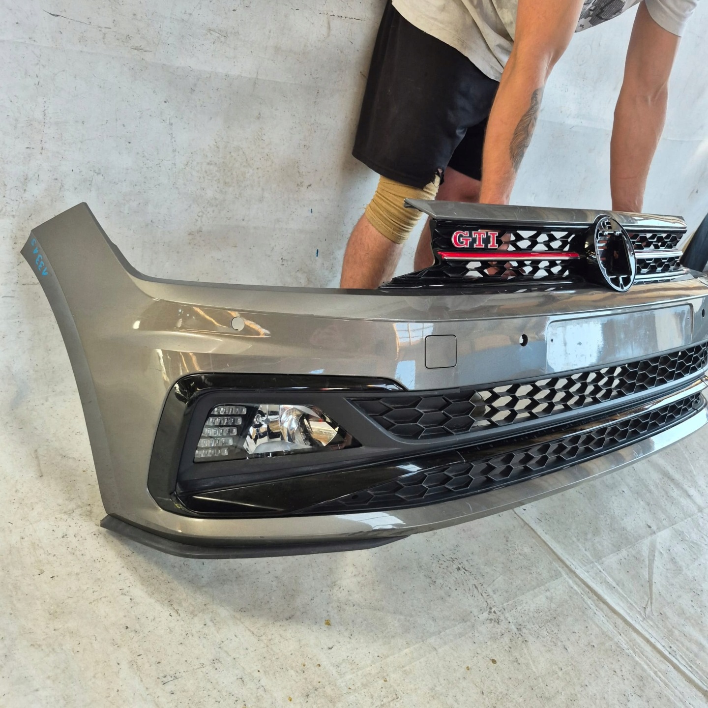 VW POLO 2G GTI 17- bumper front front 4XPDC 2G0807221J