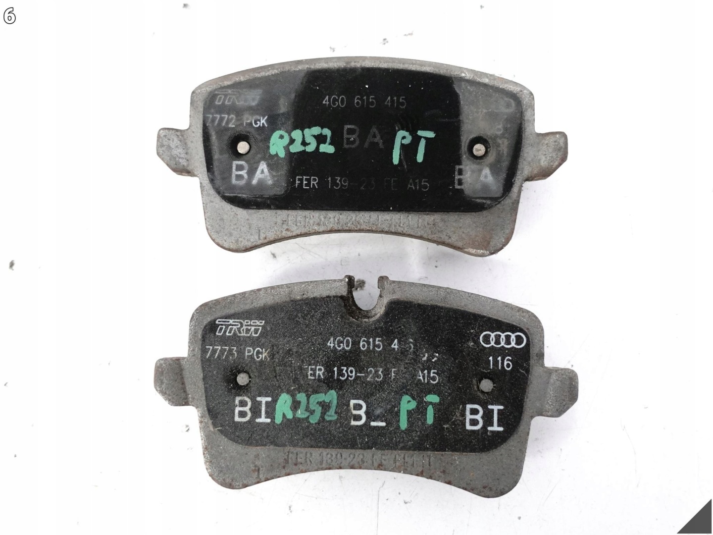 AUDI A7 S7 4G8 A6 4G0 C7 A8 D4 4H0 A5 A4 kotuče brzdové + plotýnky 34KM záď