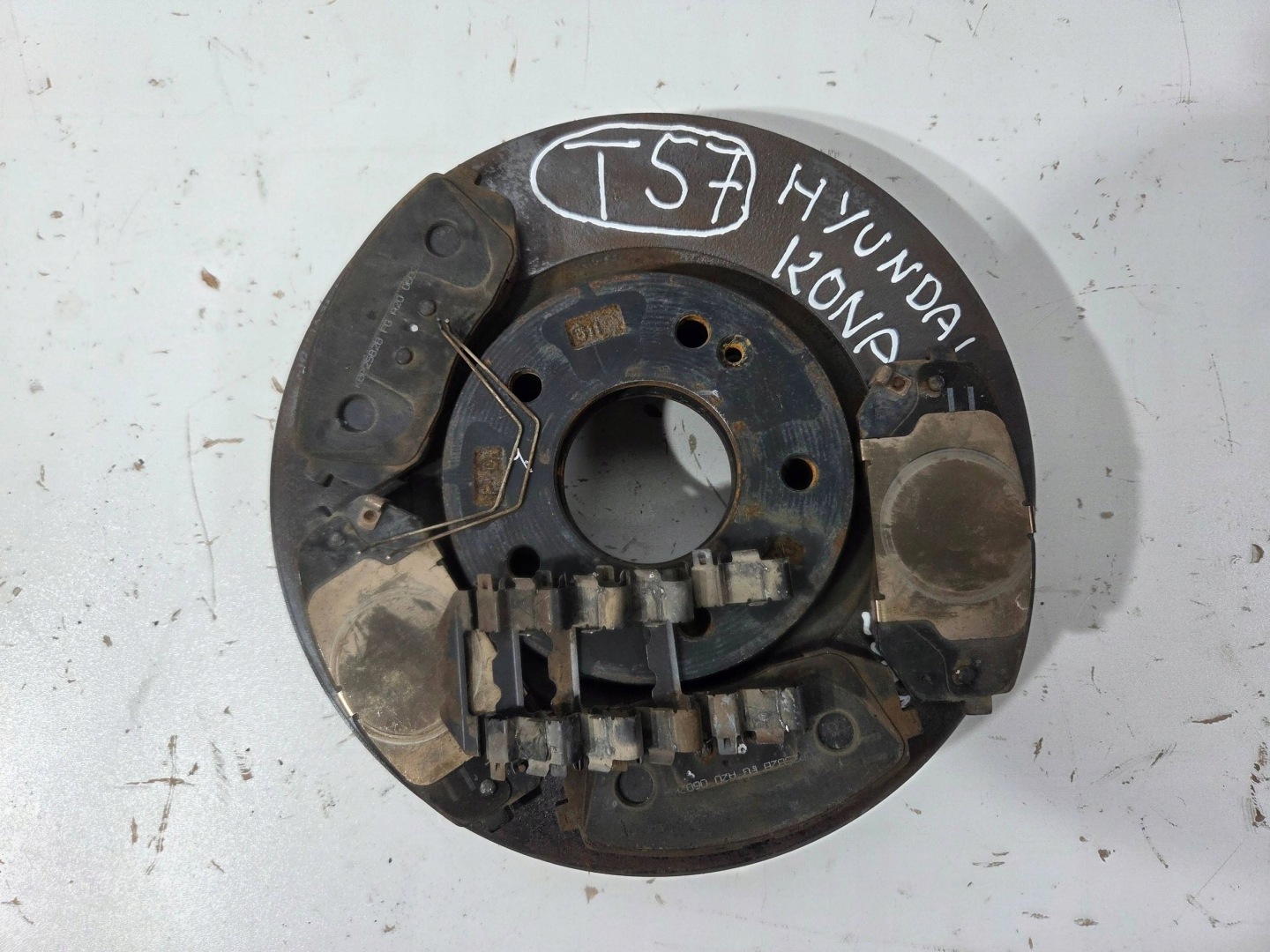 Hyundai Kona and disc brake plates (T57)