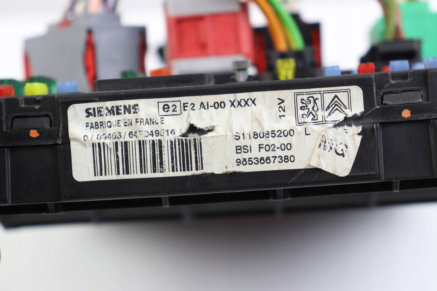 CITROEN PEUGEOT module compartment control unit BSI 9653667380 S118085200L