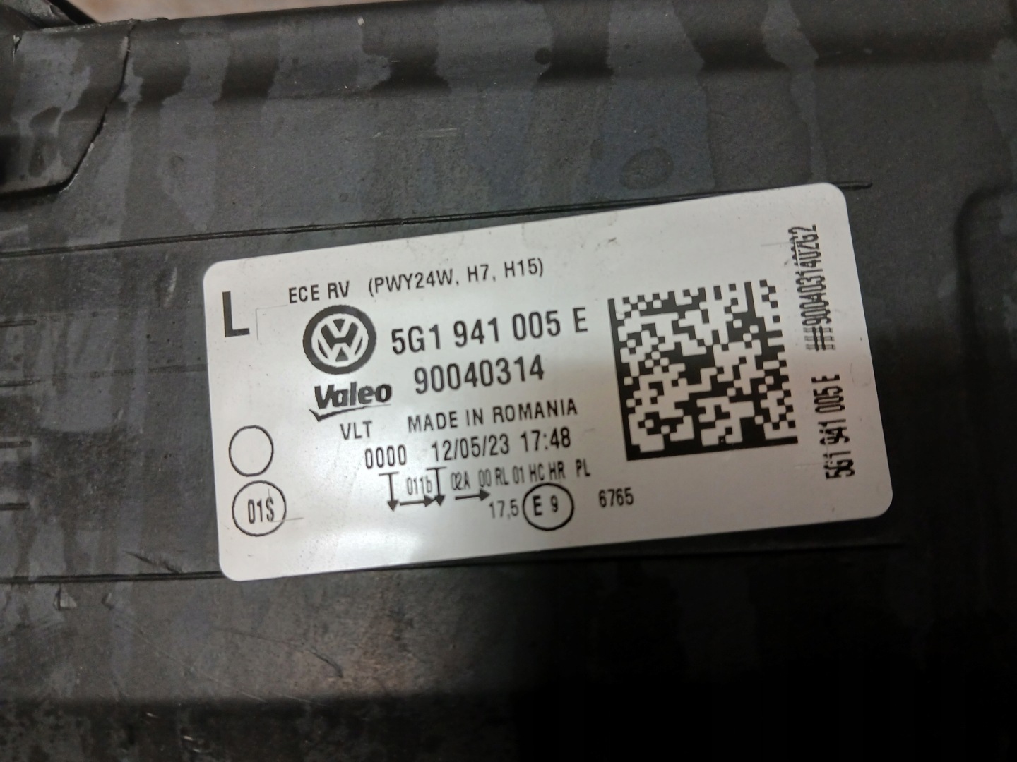 light front left VW GOLF VII 7 LIFT 17- 5G 5G1941005E