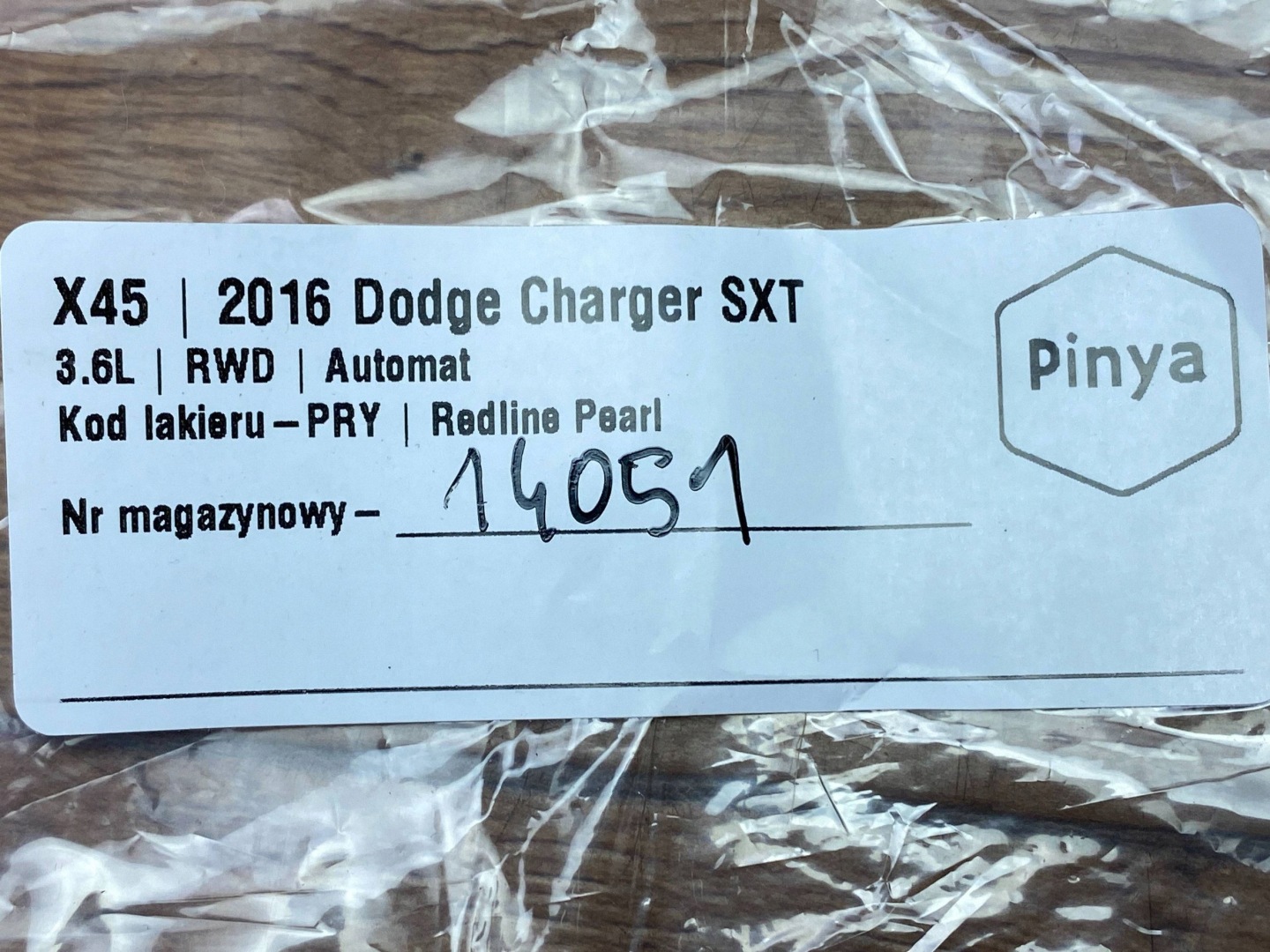 Element wykonczenia Tür Dodge Charger 2015+