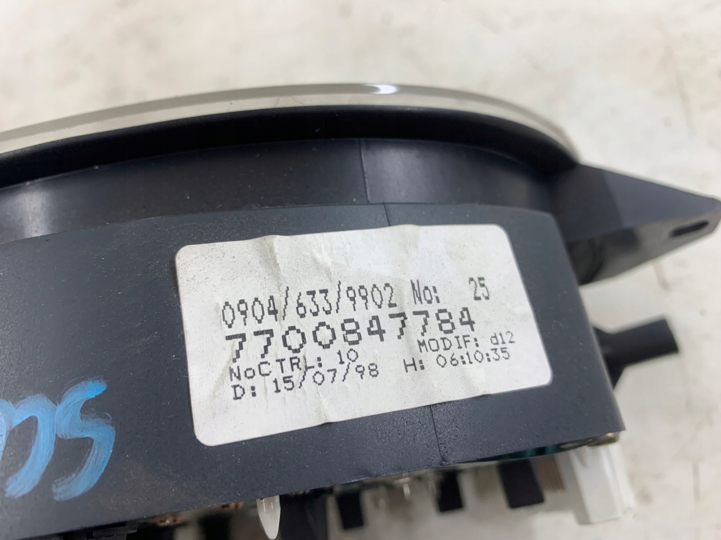 RENAULT SCENIC and 1.9 DTI dials dials 7700847784