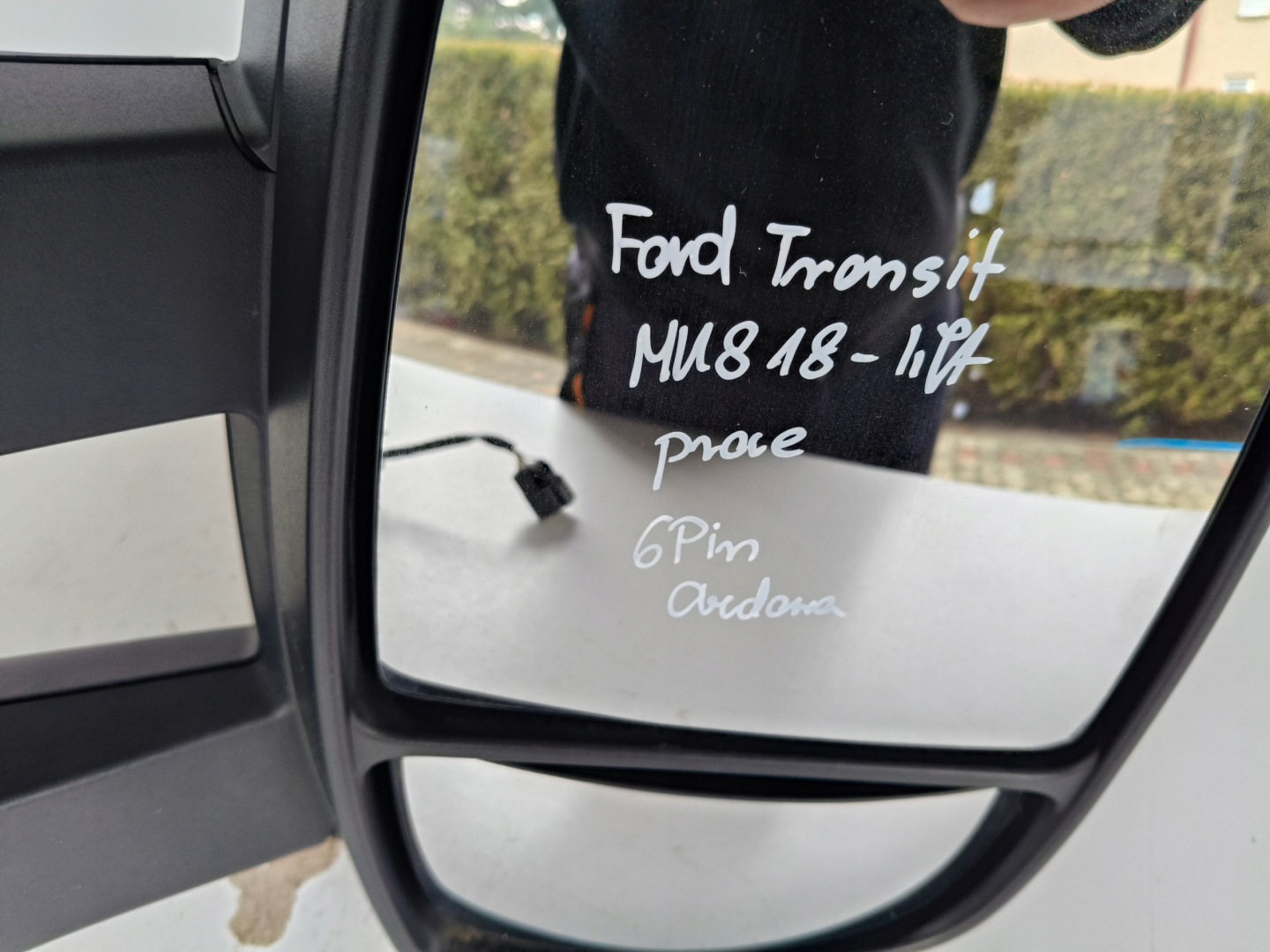 mirror right FORD TRANSIT MK8 18- LIFT DLUGIE 6 PIN
