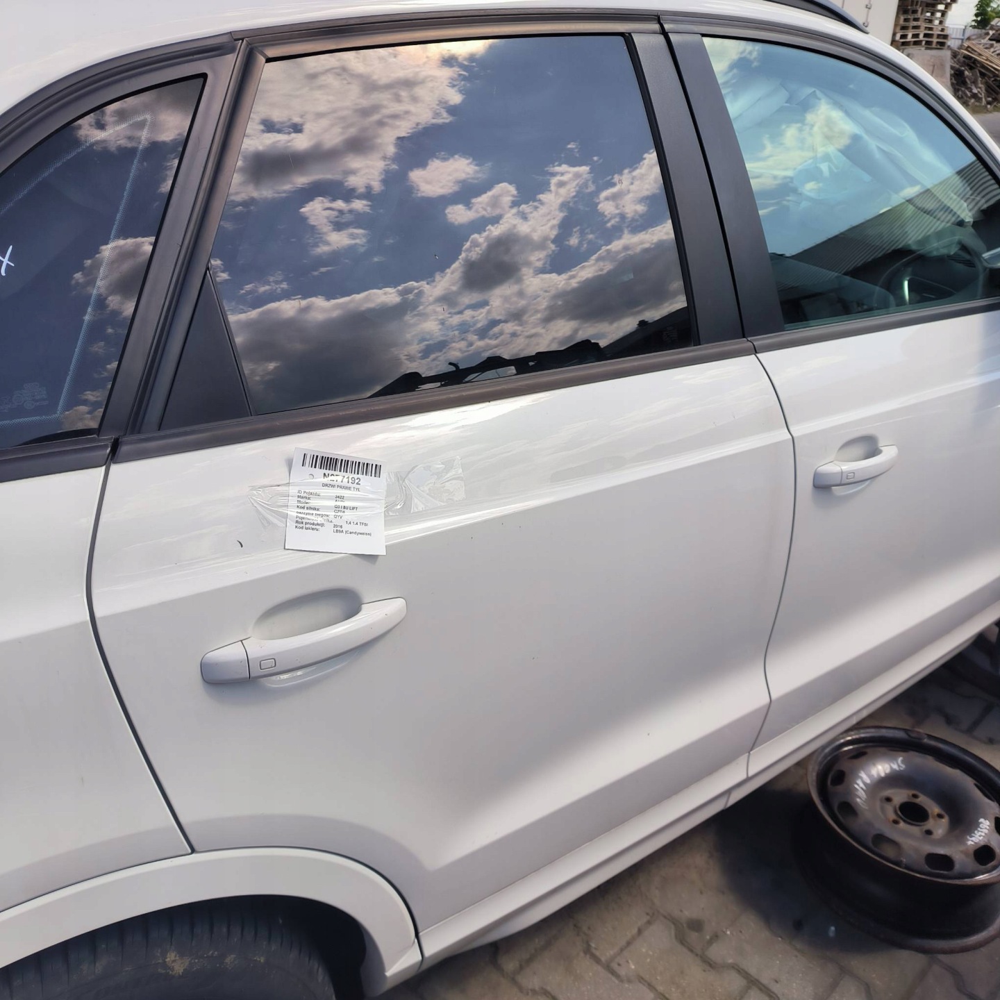 Tür rechts heck LB9A AUDI Q3 und 8U LIFT
