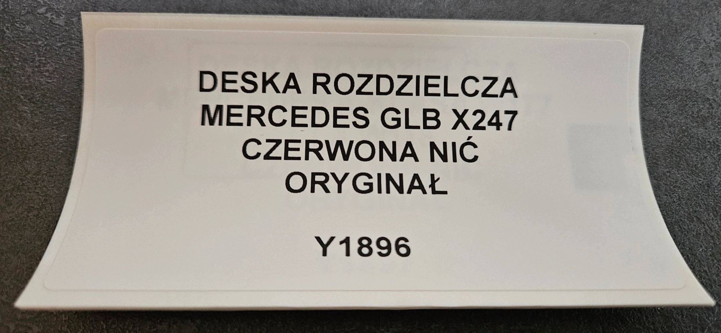 dashboard instrument panel MERCEDES GLB X247 red NIC original