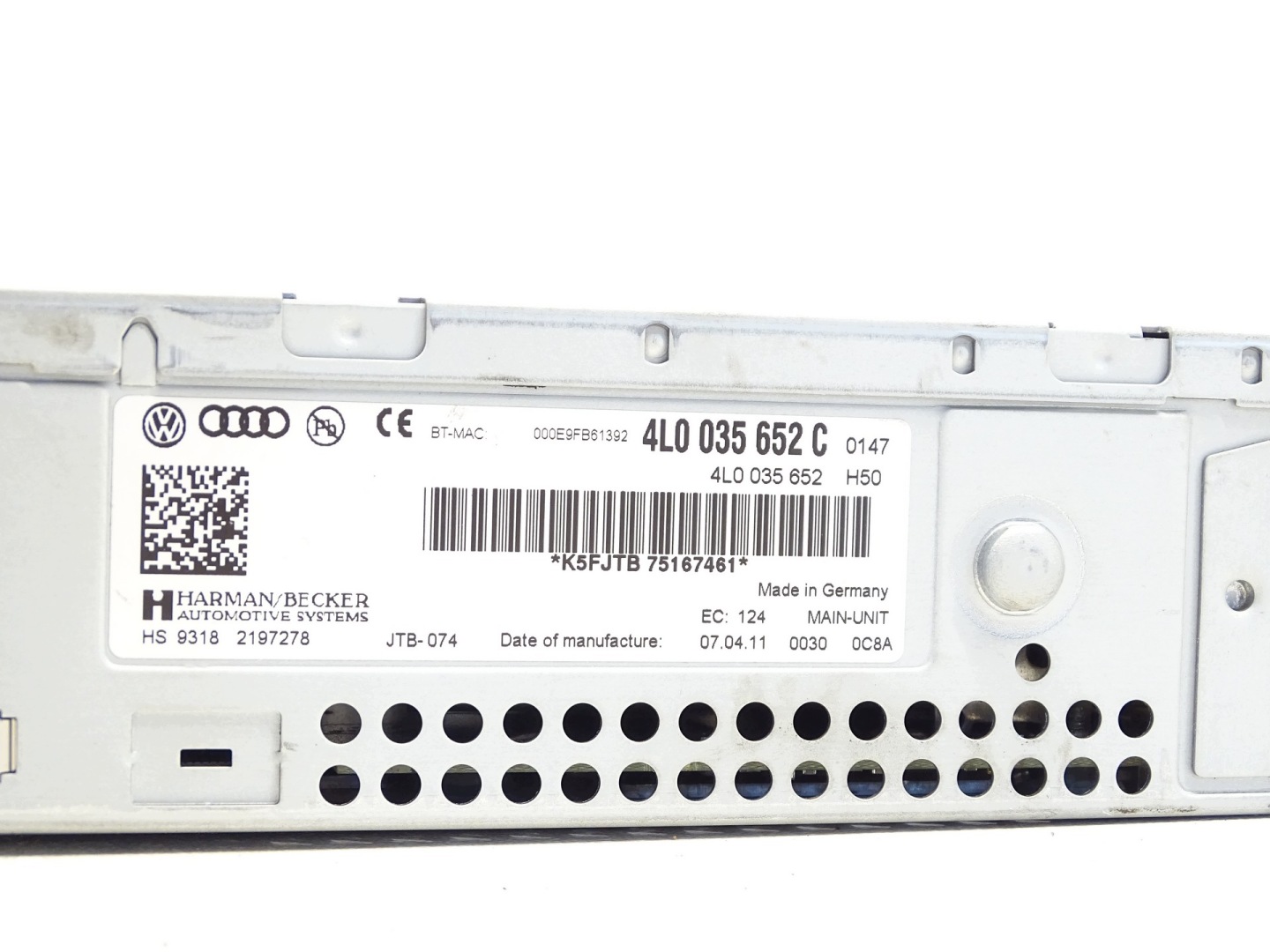player navigation devices MULTIMEDIA AUDI Q7 4L0035652C