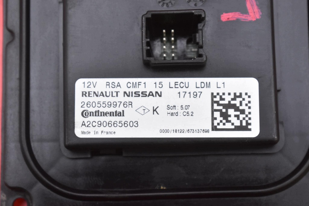 control unit module LED left 260559976R RENAULT MEGANE 4 IV 16-20