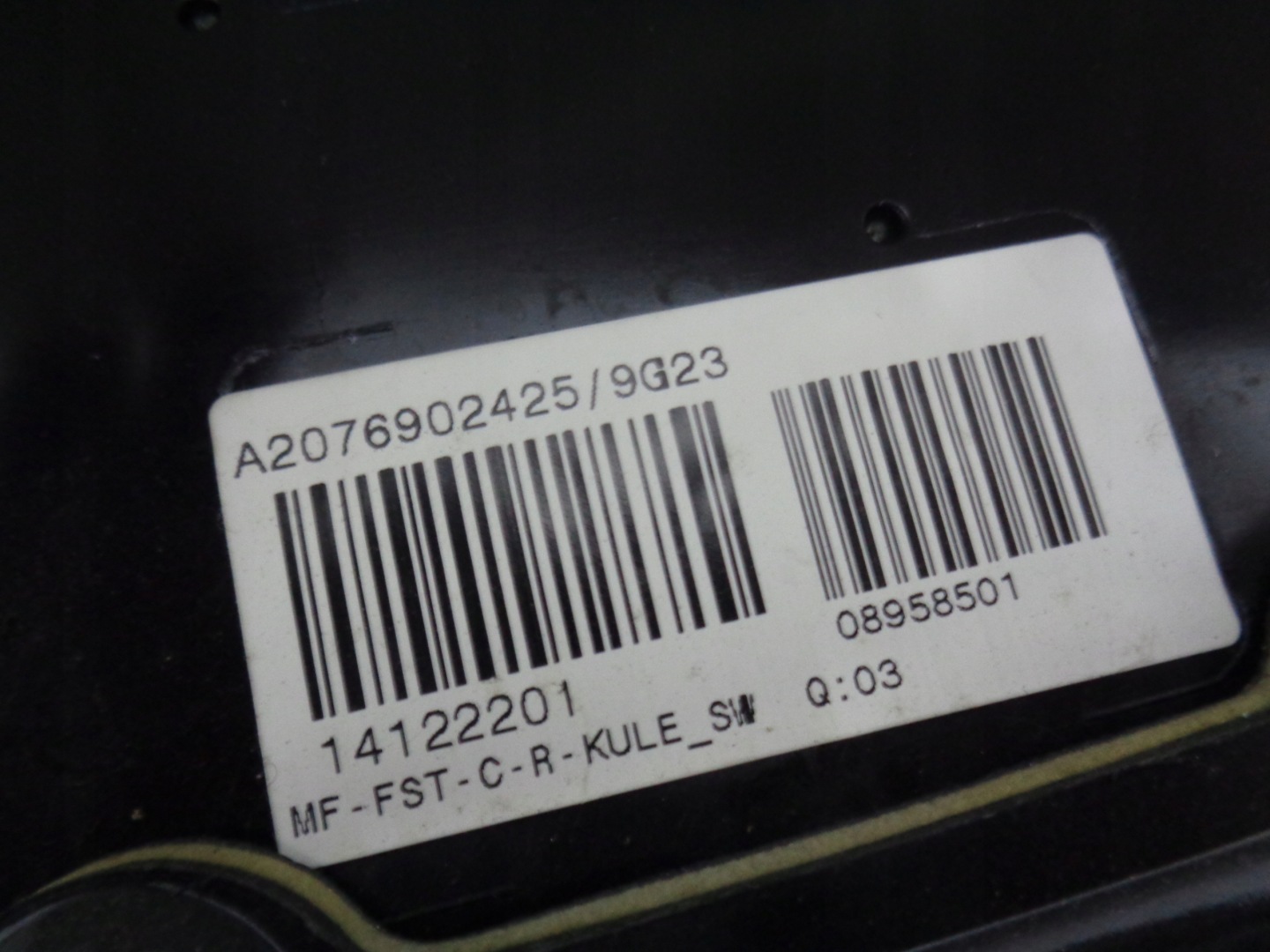 MERCEDES E COUPE W207 side upholstery right rear part
