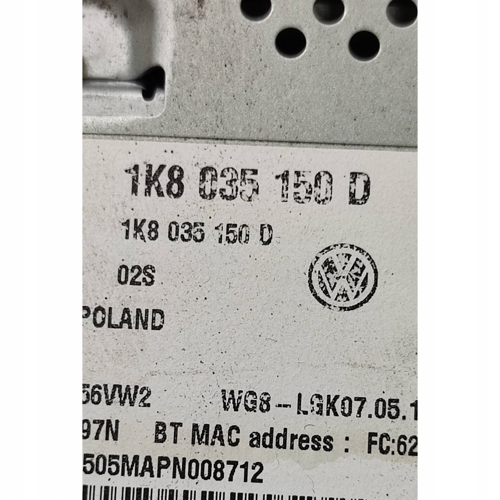 Stacja multimedialna Volkswagen Caddy 1K8035150D