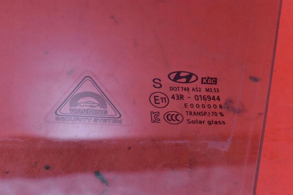 window side left front front HYUNDAI KONA 1 and 17-19