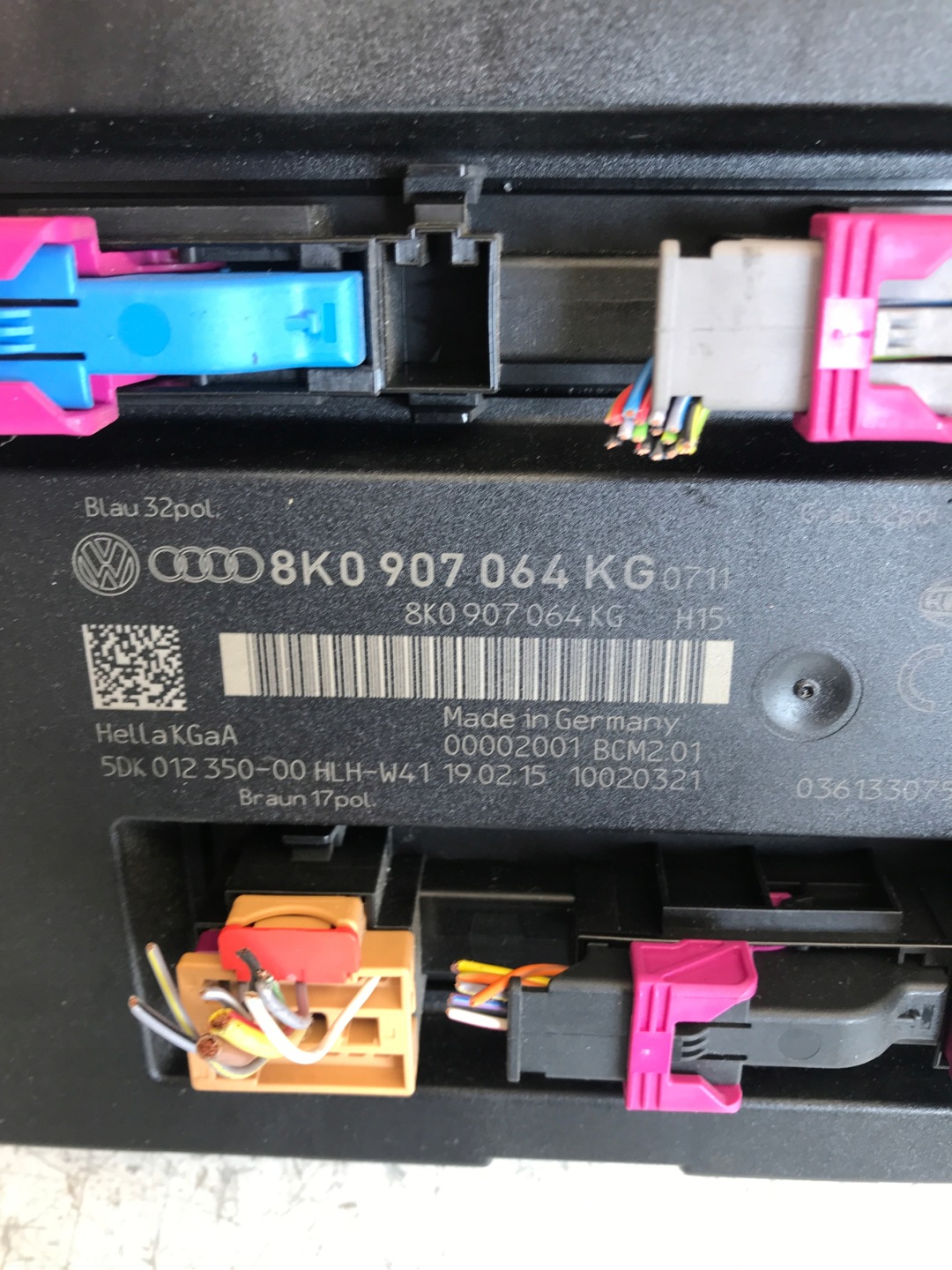Unité commande confort AUDI A4 B8 LIFT 8K0907064KG