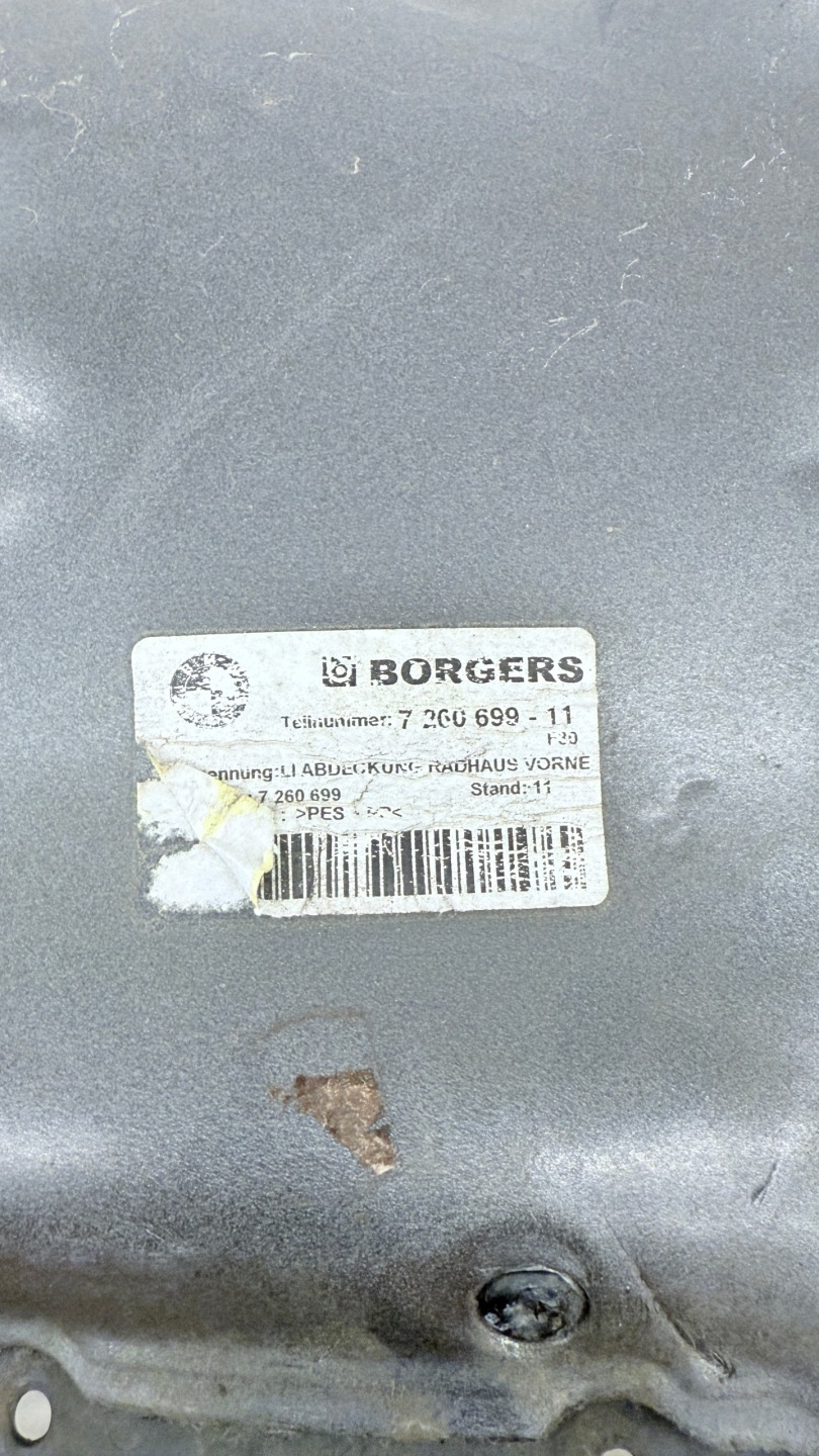 BMW F30 F31 mudguard left left front rear part 7260725