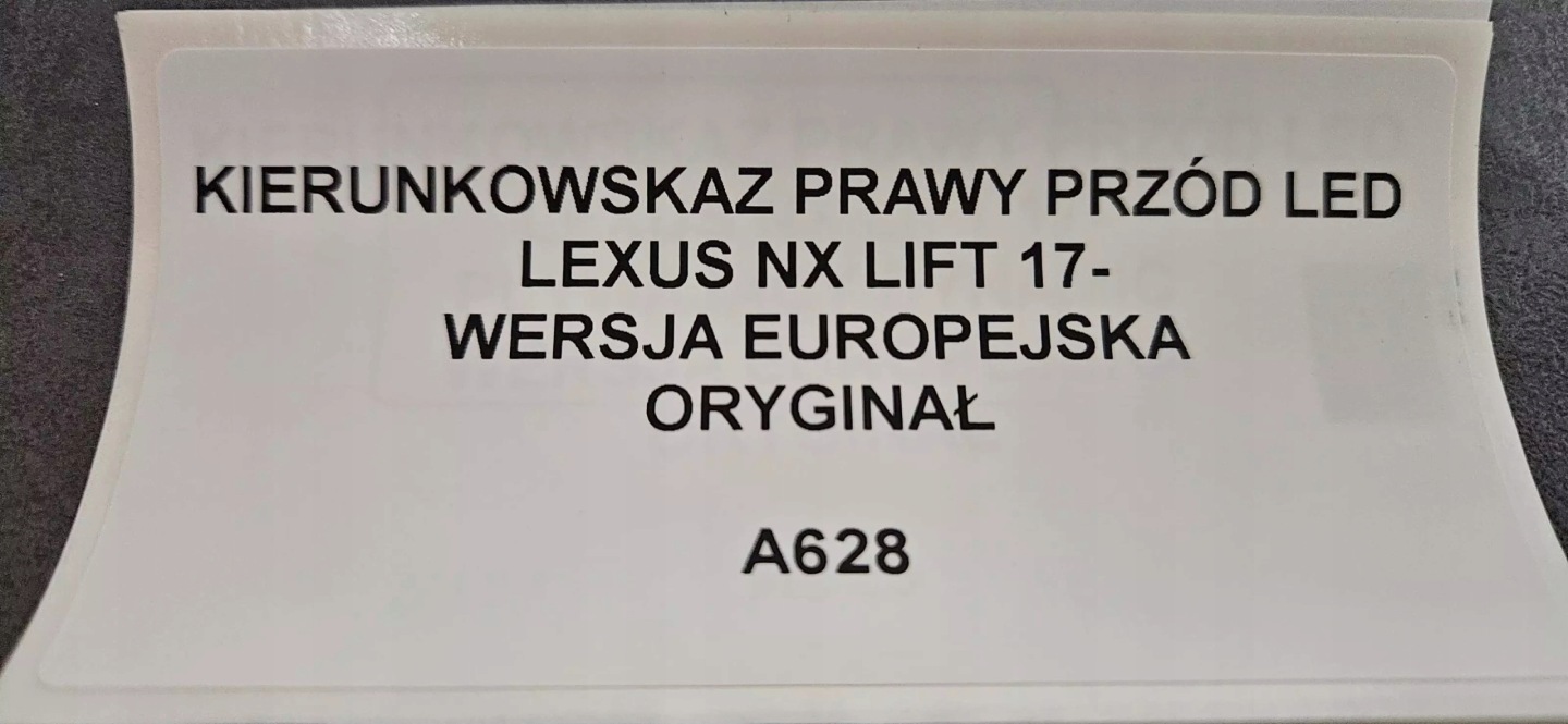 Blinkerleuchte rechts vorne LED LEXUS NX LIFT 17- EU