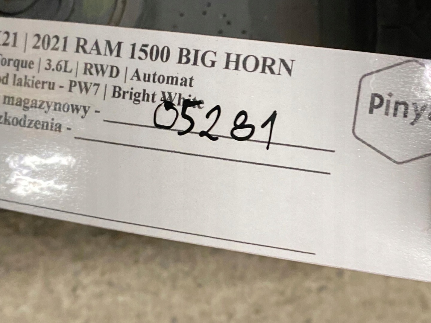 Arbre transmission Ram 1500 2019+ USA