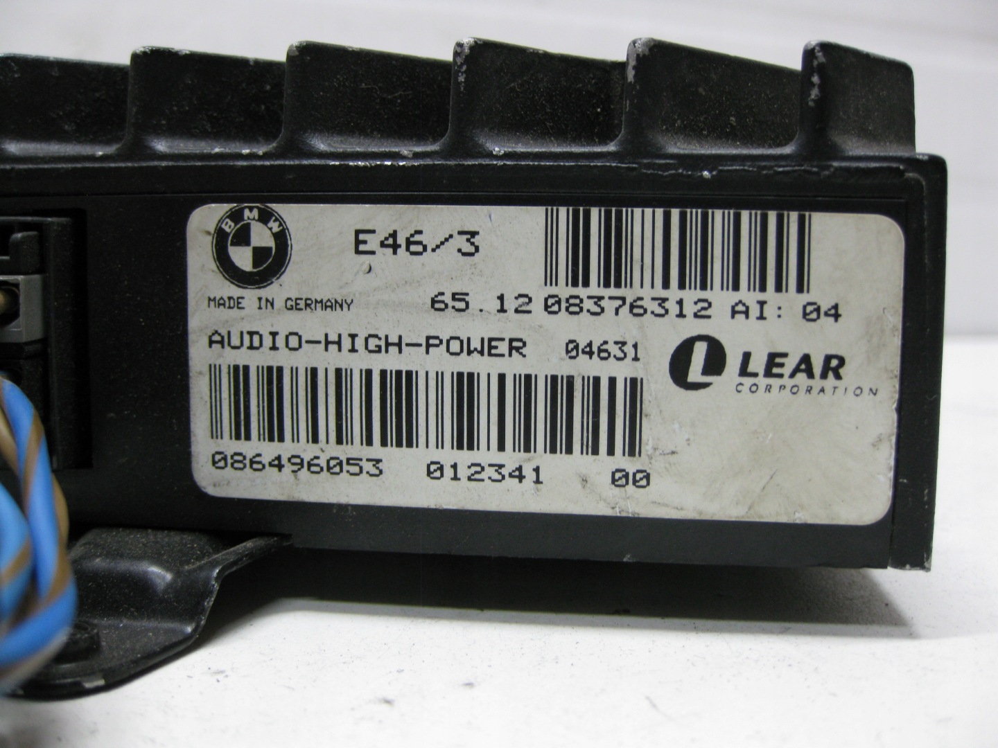 BMW 3 E46 AMPLIFICATORE AUDIO 086496053