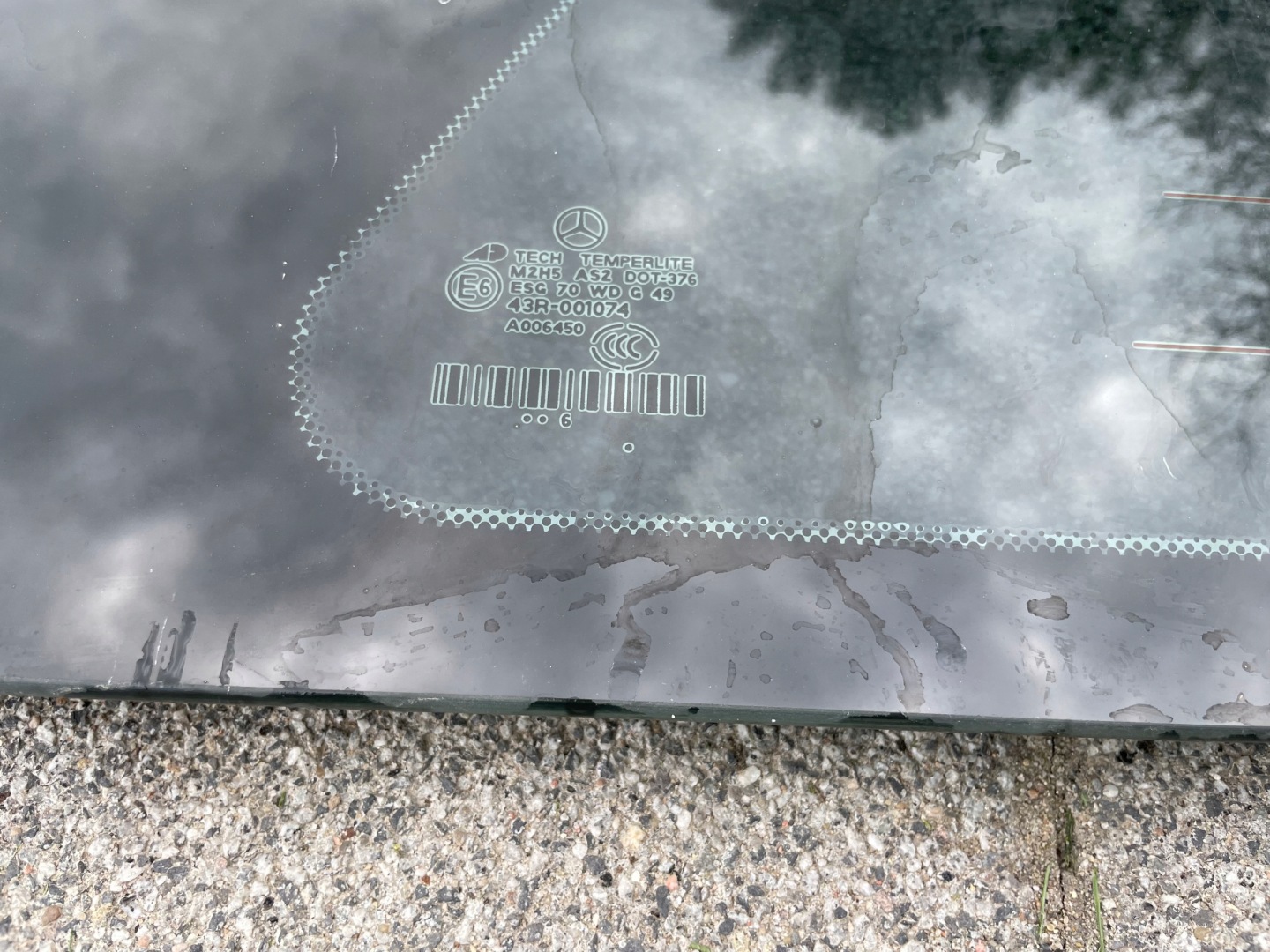 window bodywork rear right Mercedes GL X164