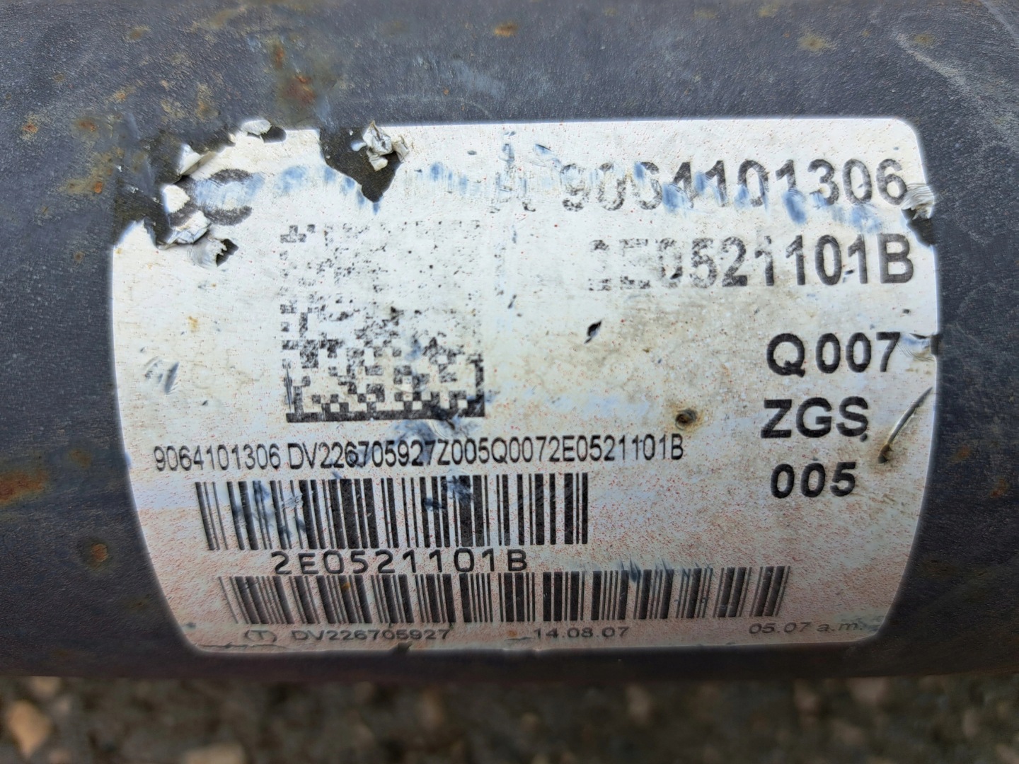 MERCEDES SPRINTER CRAFTER A9064101501 A9064101306 cardan