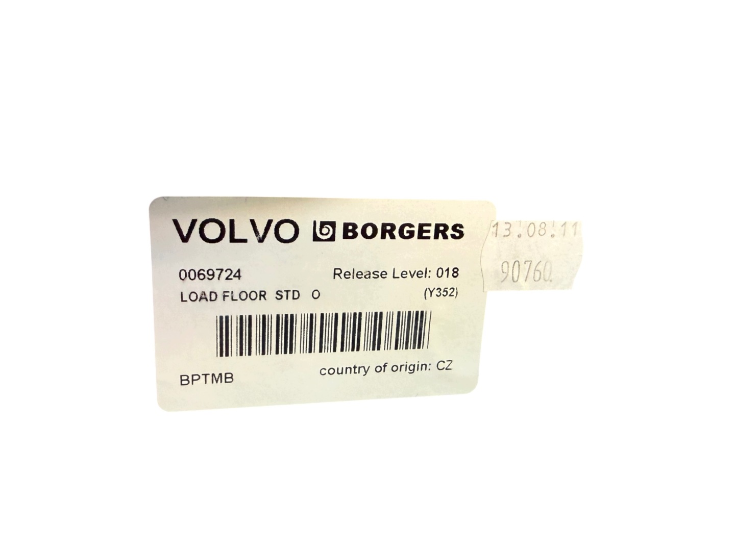 floor mats boot rear part VOLVO V60 and 39813514