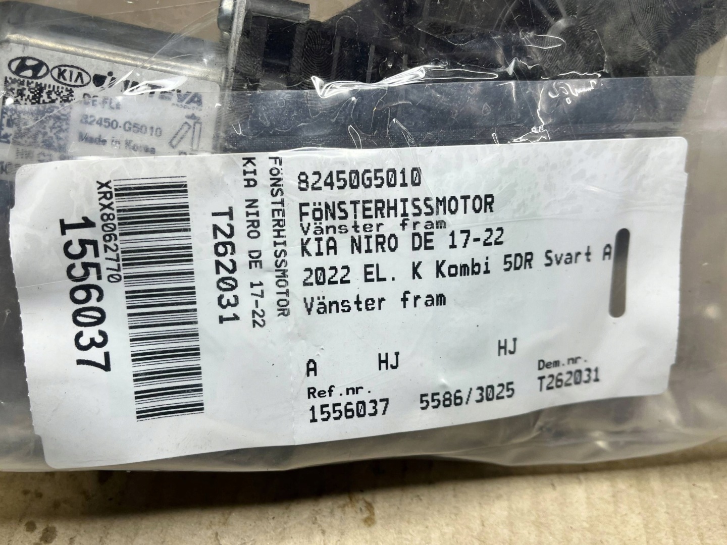 mini motor windows door przednich KIA Niro 82450G5010