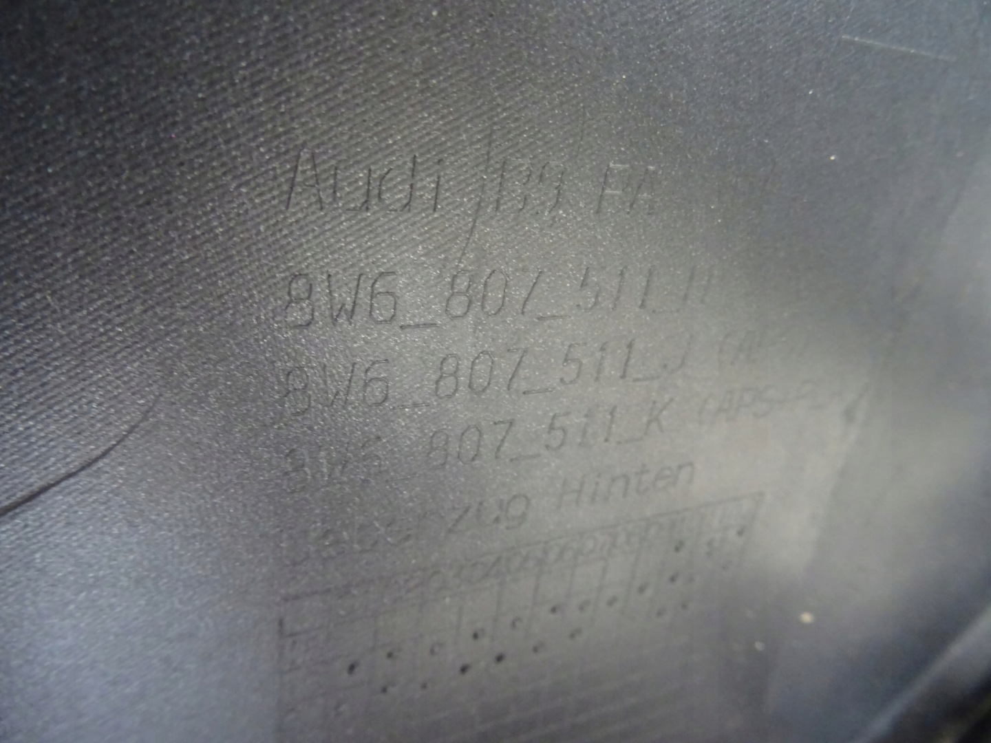 AUDI A5 8W6 LIFT S-LINE COUPE bumper rear part rear