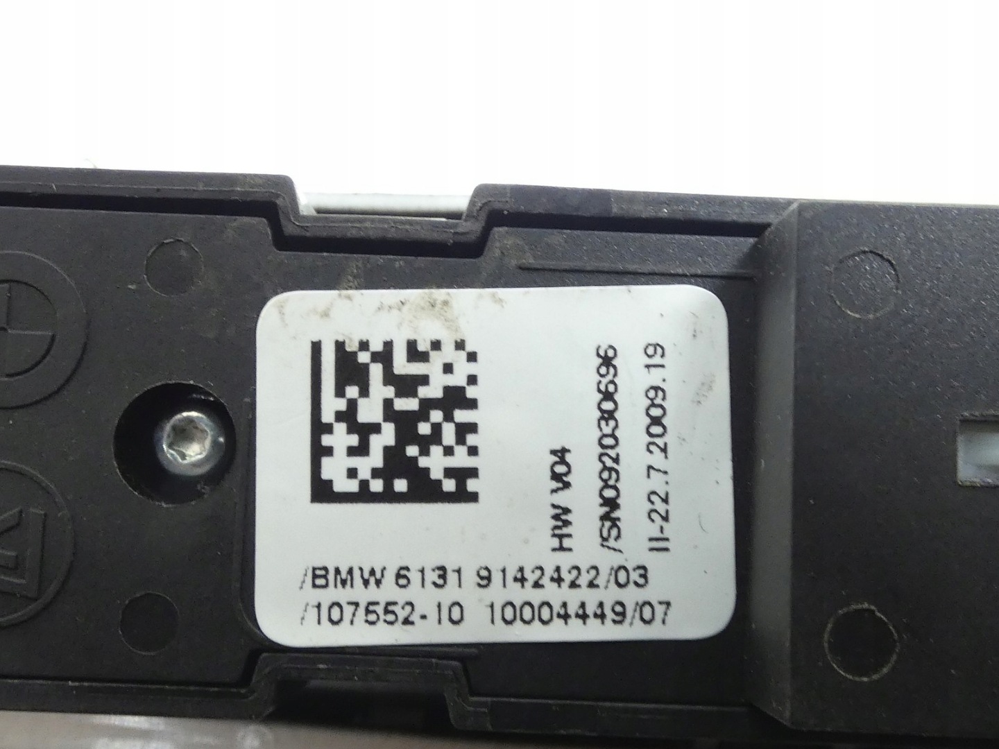 PANEL switch button ESP OFF BMW Z4 E89 08R- 9142422
