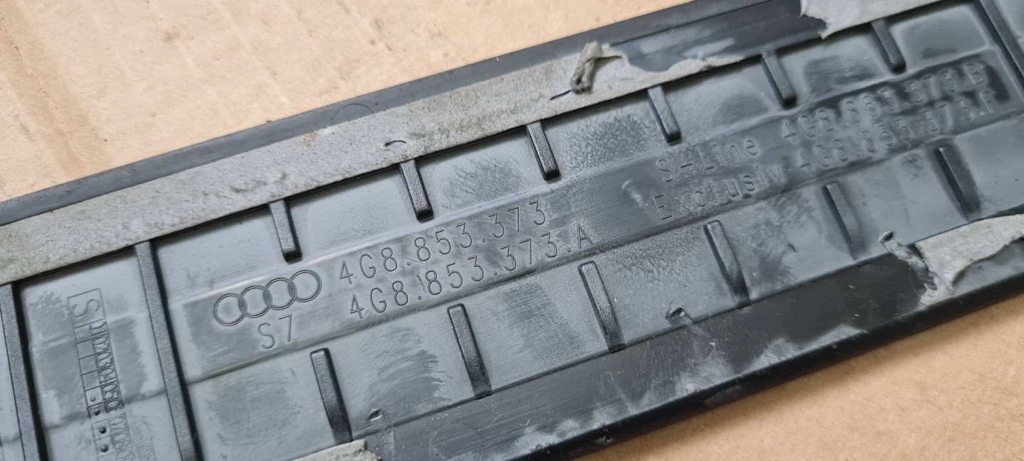 A7 4G moulding cap cover threshold left left front CHROM 4G8853373B